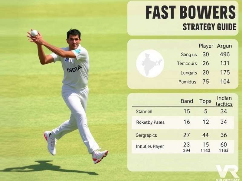 VR Cricket Fast Bowlers gameplay screenshot showing bowling action