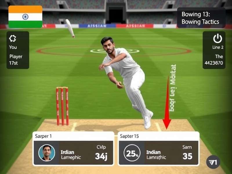 VR Cricket Fast Bowlers strategy guide showing bowling tactics